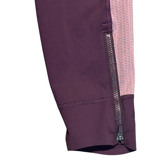 Athleta Allyson Felix Legend Mesh Tight Yoga Leggings Purple Small - Picture 7 of 11